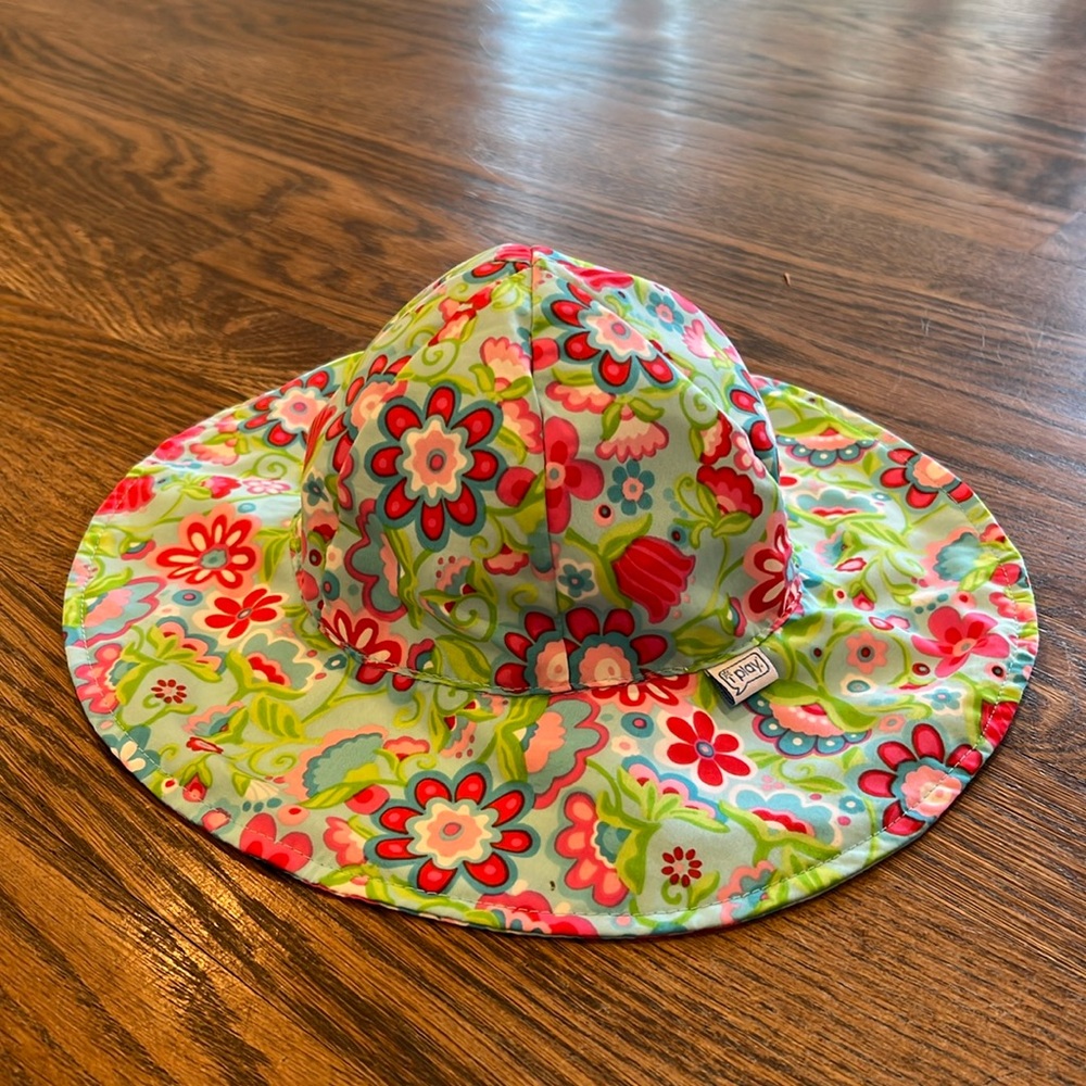 I play floral print baby water sun hat - Picture 3 of 6